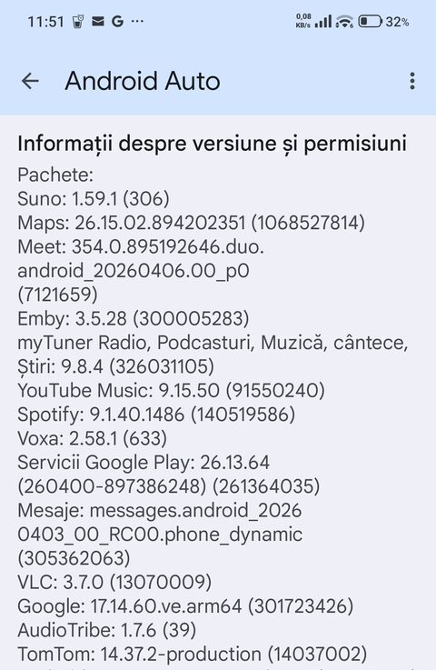 Android Auto 16.7 lansat de Google