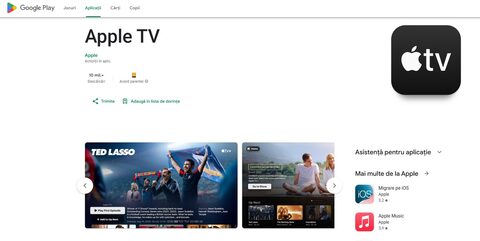 Aplicația Apple TV, disponibilă pe dispozitive mobile cu Android (dar nu și pentru România)