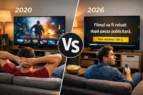 Aproape jumătate dintre europeni folosesc doar abonamente cu reclame pentru streaming