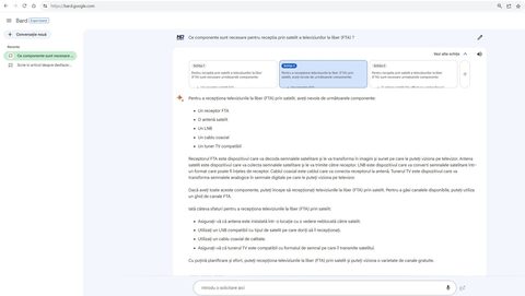 Bard, inteligență artificială (AI) generativă de la Google, a fost lansată în România: testează acum gratuit Bard.