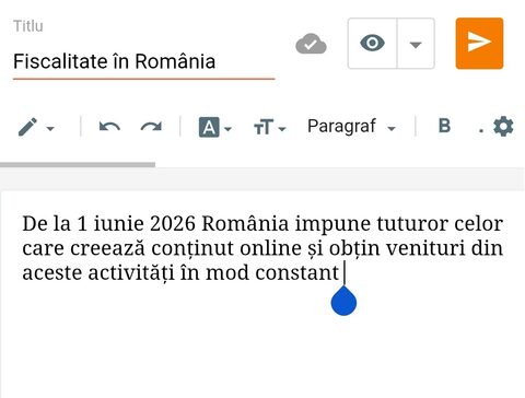 Bloggerii, vloggerii, freelancerii și alții colaboratori pe drepturi de autor, obligați să depună e-Factura de la 1 iunie 2026