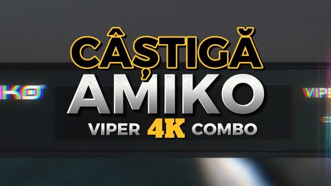 Concurs HD SATELIT: CÂȘTIGĂ un receptor AMIKO Viper 4K Combo!