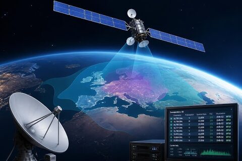 Express AT2 a ajuns pe 56°E și distribuie primele multiplexuri