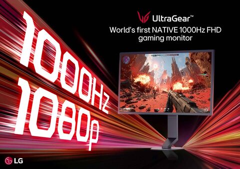 LG UltraGear anunță un monitor Full HD cu rată nativă de 1.000 Hz