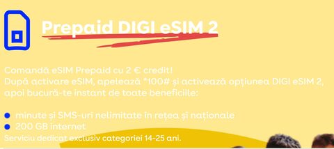 Nou la DIGI Mobil: cartela preplătită eSIM 2