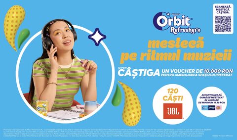 Orbit Refreshers a lansat o campanie având ca premii căști wireless JBL și un voucher de 10.000 RON