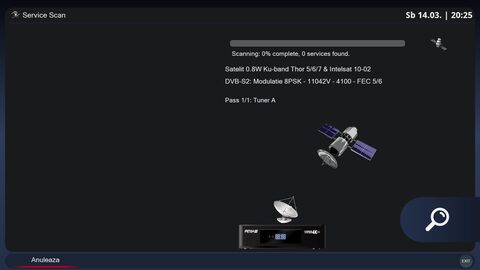 România TV a fost ultima televiziune care a emis prin fasciculul european al satelitului Amos 3 de 4 grade Vest. Acum emite gratuit prin Intelsat 10-02, la 1 grad Vest.