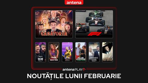 Show-uri, seriale și sport live în AntenaPLAY, în februarie