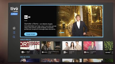 TivùSat a lansat ghid de programe prin HbbTV, plus o arhivă interactivă gratuită cu conținut 4K