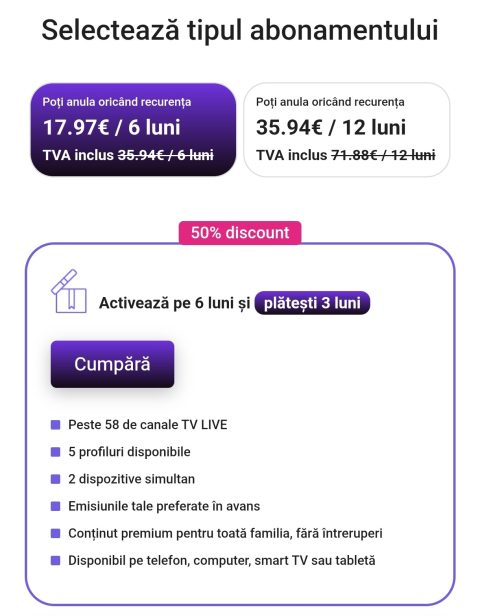 VOYO oferă 50% reducere la abonamentele de 6 și 12 luni pentru utilizatorii eMag Genius