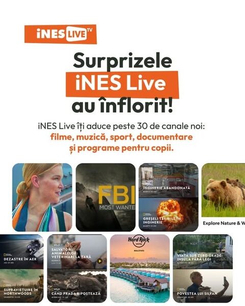 Zeci de noi televiziuni în grila iNES Live