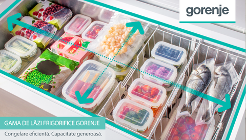 Cum păstrezi corect alimentele congelate: soluțiile Gorenje pentru lăzi frigorifice