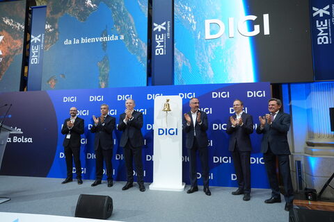 Digi Spain a debutat pe bursele din Spania. Acțiunile au urcat în prima zi de tranzacționare