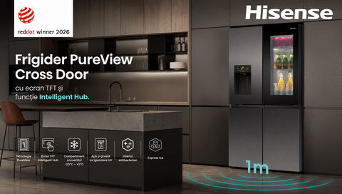 Frigiderul Hisense PureView Cross Door a primit premiul Red Dot Design Award 2026