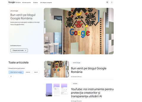 Google România își lansează blogul oficial, la 16 ani de la deschiderea biroului local